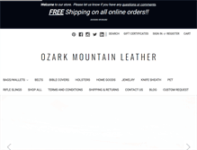 Tablet Screenshot of ozarkmountainleather.com